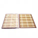 Zarif Kahverengi Tonlarında 6 Adet Doğal Bambu Amerikan Servisi - 40x30 cm