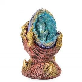 Büyüleyici Dragon Pençesi LED Işıklı Kristal Geode Biblo - Fantastik Dekorasyon