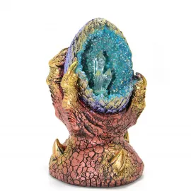 Büyüleyici Dragon Pençesi LED Işıklı Kristal Geode Biblo - Fantastik Dekorasyon