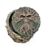 Gotik Ağaç Adam Kafatası Temalı Polyester Biblo Saklama Kutusu - Göz Alıcı Ev Dekorasyonu