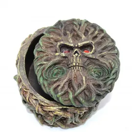 Gotik Ağaç Adam Kafatası Temalı Polyester Biblo Saklama Kutusu - Göz Alıcı Ev Dekorasyonu