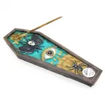 Gotik Ruhlu Kuru Kafa Güve & All-Seeing Eye Temalı Polyester Çubuk ve Koni Tütsülük