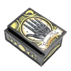 Mistik Falcı Eli Tasarımlı Polyester Saklama Kutusu | Dekoratif Astroloji Tema Objeler