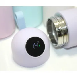 Akıllı Dijital Sıcaklık Göstergeli Paslanmaz Çelik Termos Matara – Seyahat ve Ofis İçin Şık Seçenek