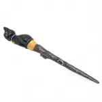 Siyah Kedi Figürlü Polyester Sihirli Asa Biblosu - Fantastik Cadılar Bayramı Dekorasyonu