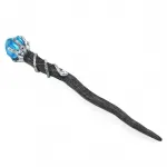 Mistik Mavi Kristalli Sihirli Asa Figürü - Ejderha Pençesi ve Yılan Temalı Dekoratif Biblo