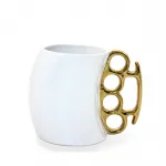 Özgün Porselen Muşta Tasarımlı Kupa Bardak – Benzersiz Kahve ve Çay Deneyimi