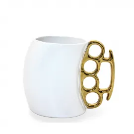 Özgün Porselen Muşta Tasarımlı Kupa Bardak – Benzersiz Kahve ve Çay Deneyimi