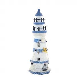 Ahşap Marin Deniz Feneri Temalı Dekoratif Ev Biblosu – Deniz Konseptli Fener Objesi