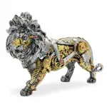 Steampunk Temalı Mekanik Aslan Figürü Dekoratif Biblo - Ev ve Ofis Şıklığı İçin