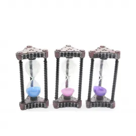 Endüstriyel Steampunk Tasarım Polyester Dekoratif Kumsaati Ev ve Ofis İçin Şık Masaüstü Biblo