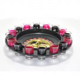 Keyifli Parti Anları İçin 16 Adet Shot Bardağı ve Rulet Oyunu – Evde Casino Eğlencesi