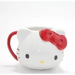 Hello Kitty Özel Tasarım Kırmızı Kurdele Detaylı Beyaz Porselen Kupa Kahve Keyfi
