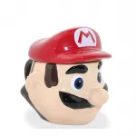 Otantik Porselen Süper Mario Kafa Tasarımlı Kupa Bardak ve Kapaklı Dekoratif Obje