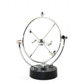 Pilli Sonsuz Hareket Kinetik Denge Balans Dekoratif Masaüstü Obje - Stres Azaltıcı Modern Tasarım