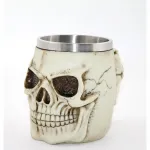 Gotik Tarz Paslanmaz Çelik Kurukafa Kupa Bardak: Dayanıklı ve Estetik İçecek Deneyimi