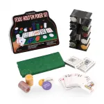 Profesyonel Texas Hold'em Poker Seti: Metal Kutulu 200 Chip, 2 Deste Kart ve Çuha!