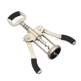 Profesyonel Paslanmaz Çelik Kanatlı Tirbuşon: Ergonomik Şarap ve Şişe Açacağı