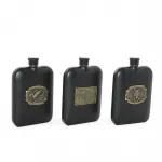 Paslanmaz Çelik 6 Oz Kabartmalı Cep Matarası - Akrep, Kartal, Kurt Tasarım Şık Erkek Hediyesi