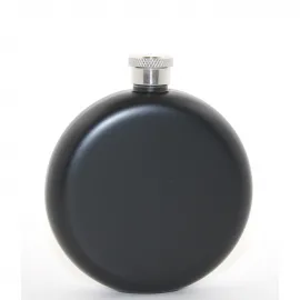 Modern Paslanmaz Çelik Yuvarlak 5 Oz Cep Matarası - Şık ve Taşınabilir İçki Matarası