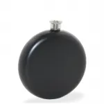 Mat Siyah Premium Paslanmaz Çelik 8 Oz Yuvarlak Cep Matarası - Şık, Dayanıklı ve Taşınabilir