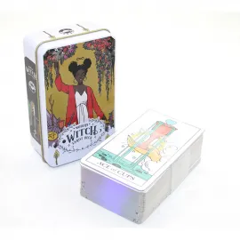 Modern Witch Metal Kutulu Tarot Kart Destesi – Gizemli Kehanet ve Rehberlik İçin Özel Tasarım