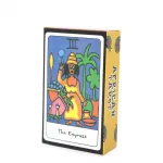 Afrika Temalı El Çizimi Tarot Destesi: Kehanet, Ruhsal Rehberlik ve Yaratıcılık (10.5x6 Cm)