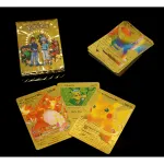 Koleksiyonluk Altın Folyo Pokemon Kartı Charizard & Pikachu – Premium Metal Oyun Kartı