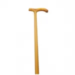 El Yapımı Doğal Ahşap Baston - Ergonomik T Tipi Saplı Şık Yürüyüş Destekleyici