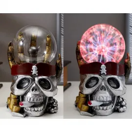 Korkutucu Kurukafa Tasarımlı Plazma Işık Lamba Biblo – Gotik Dekoratif Obje