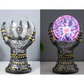 Fantastik Pençe El Tutuşlu Plazma Işıklandırma Küresi - Büyüleyici Ortam Biblosu