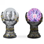 Fantastik Pençe El Tutuşlu Plazma Işıklandırma Küresi - Büyüleyici Ortam Biblosu