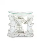 El Yapımı Beyaz Melek Biblo Buhurdanlık | Ev Dekorasyonunuz İçin Şık ve Huzurlu Bir Dokunuş