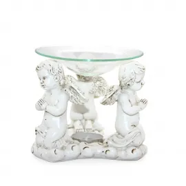 El Yapımı Beyaz Melek Biblo Buhurdanlık | Ev Dekorasyonunuz İçin Şık ve Huzurlu Bir Dokunuş