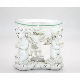 El Yapımı Beyaz Melek Biblo Buhurdanlık | Ev Dekorasyonunuz İçin Şık ve Huzurlu Bir Dokunuş