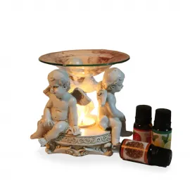 Zarif Melekli Polyester Buhurdanlık – Evinize Huzur ve Estetik Katan Dekoratif Koku Yayıcı