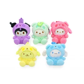 Sevimli Sanrio Peluş Karakter Mini Sırt Çantası Anahtarlık - Kuromi, My Melody, Cinnamoroll