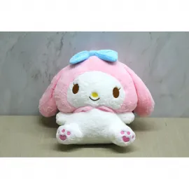 Sevimli My Melody Pembe Beyaz Peluş Sırt Çantası: Yumuşacık Sanrio Karakteri Çanta