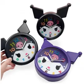 Kuromi Temalı Sevimli Masa Üstü Dekoratif Çalar Saat - Genç Odası ve Ofis Hediyesi