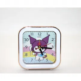 Kuromi ve Hello Kitty Konseptli Şık Kare Çalar Saat - Çocuk ve Genç Odası Dekorasyonu