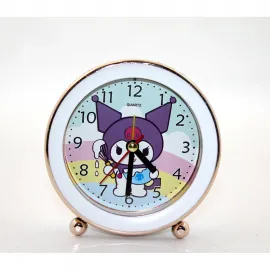 Sevimli Kuromi ve Hello Kitty Karakterli Dekoratif Masa Çalar Saati - Çocuk Odası Hediye