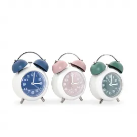 Retro Metal Çalar Saat - Şık Tasarımlı, Kaliteli Malzemeli Dekoratif Masa Saati