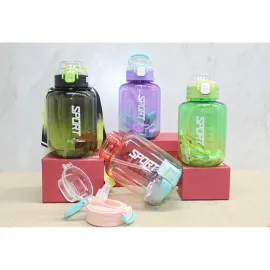 BPA İçermeyen Pipetli Spor Su Matarası 1100 ml - Renk Seçenekli