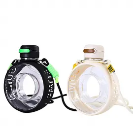 Şık Tasarım 750 ml Yuvarlak BPA İçermez Modern Spor Su Matarası ve İçecek Şişesi