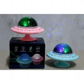 Star Master Renkli LED Projeksiyon Gece Lambası Müzik Kutusu Çocuk Odası