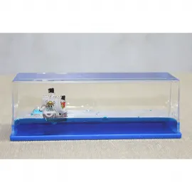 Batmayan One Piece Temalı Dalga Hareketi Masaüstü Dekorasyon Figürü Stres Giderici Liquid Wave Gemi Hediyesi