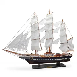 El Yapımı Büyük Boy Ahşap Yelkenli Gemi Biblosu – Lüks Ev ve Ofis Dekoru Maketi