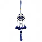 Şık Metal Nazar Boncuğu Çan Duvar Süsü – Ev ve Ofis için Koruyucu Dekorasyon