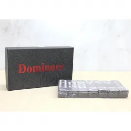 Taşınabilir Plastik Kutulu Domino Seti | Seyahat Dostu Klasik Kutu Oyunu | Zeka Geliştirici Eğlence