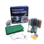 Profesyonel Metal Kutulu Poker Seti | 400 Chip, 2 Deste İskambil Kartı ve Oyun Çuhası